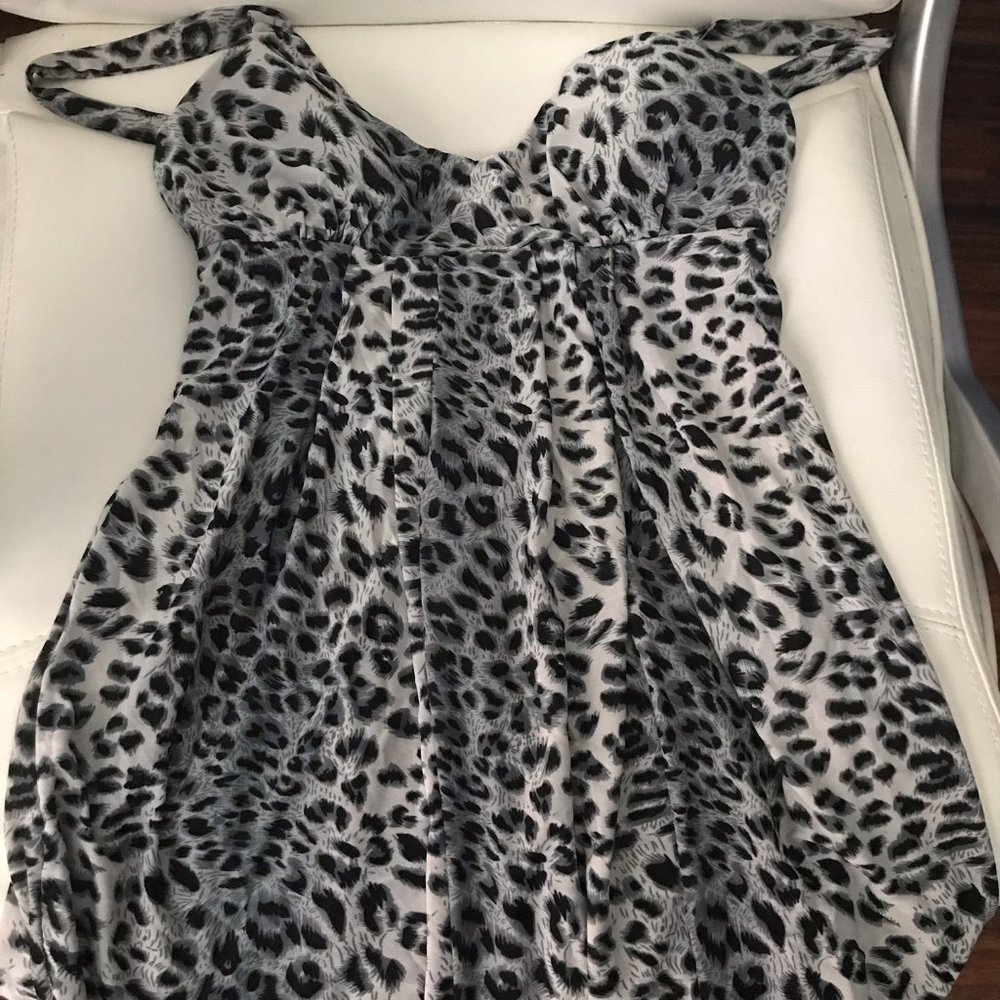 Leopard Print Sleeveless Top - Picture 1 of 3